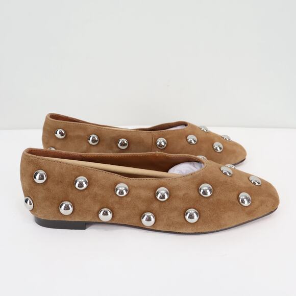 Madewell The Mylie Embellished Ballet Flat Dried Acorn Size 6 NWOB - Picture 5 of 9